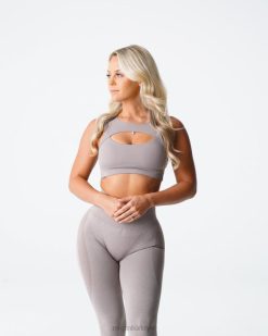 NVGTN Fitness kadınlar apeks sutyen boz kahverengi 2T4TB153