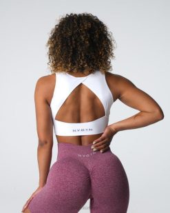 NVGTN Fitness kadınlar dikişsiz sutyeni güçlendirmek beyaz 2T4TB2