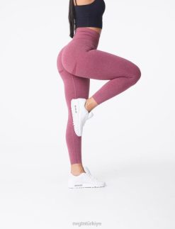 NVGTN Fitness kadınlar eğri dikişsiz tayt kestane rengi 2T4TB620