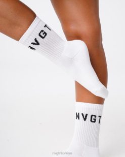 NVGTN Fitness kadınlar mürettebat çorapları beyaz 2T4TB714