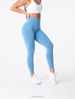 NVGTN Fitness kadınlar nv dikişsiz tayt gökyüzü mavi 2T4TB606