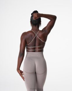 NVGTN Fitness kadınlar yenilmez dikişsiz sutyen boz kahverengi 2T4TB27